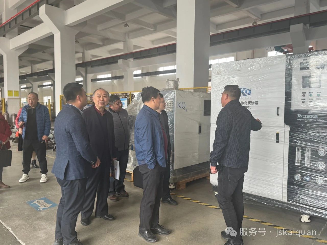 白马镇政协领导率领全镇政协委员莅临江苏凯泉视察指导